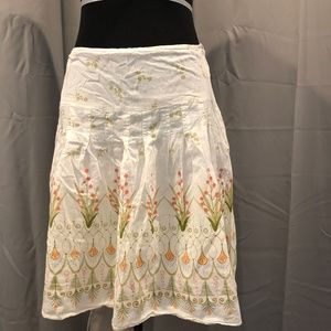 Bo-ho printed cotton skirt